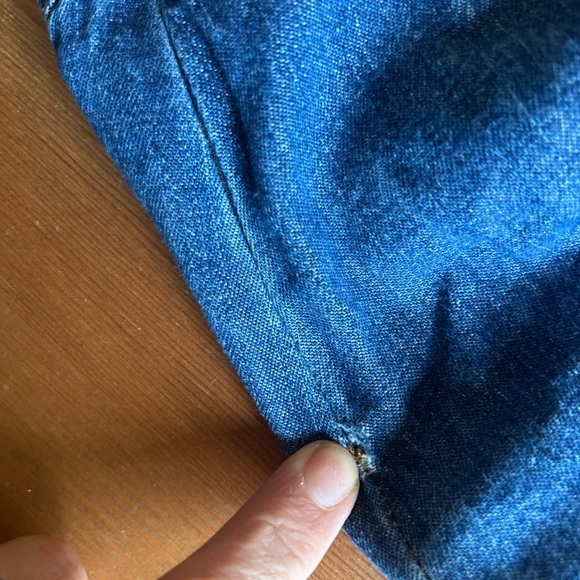 Vintage Bill Blass Jeans  Denim Lace-Up Women's Skirt Size 10 - Picture 13 of 13